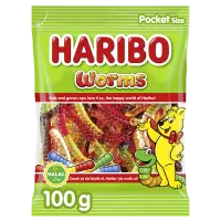Haribo Worms Halal 100g