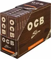 OCB Unbleached Slim Virgin+Tips 32 Blatt