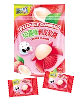 Sweet Flash Peelable Gummies Lychee 75g