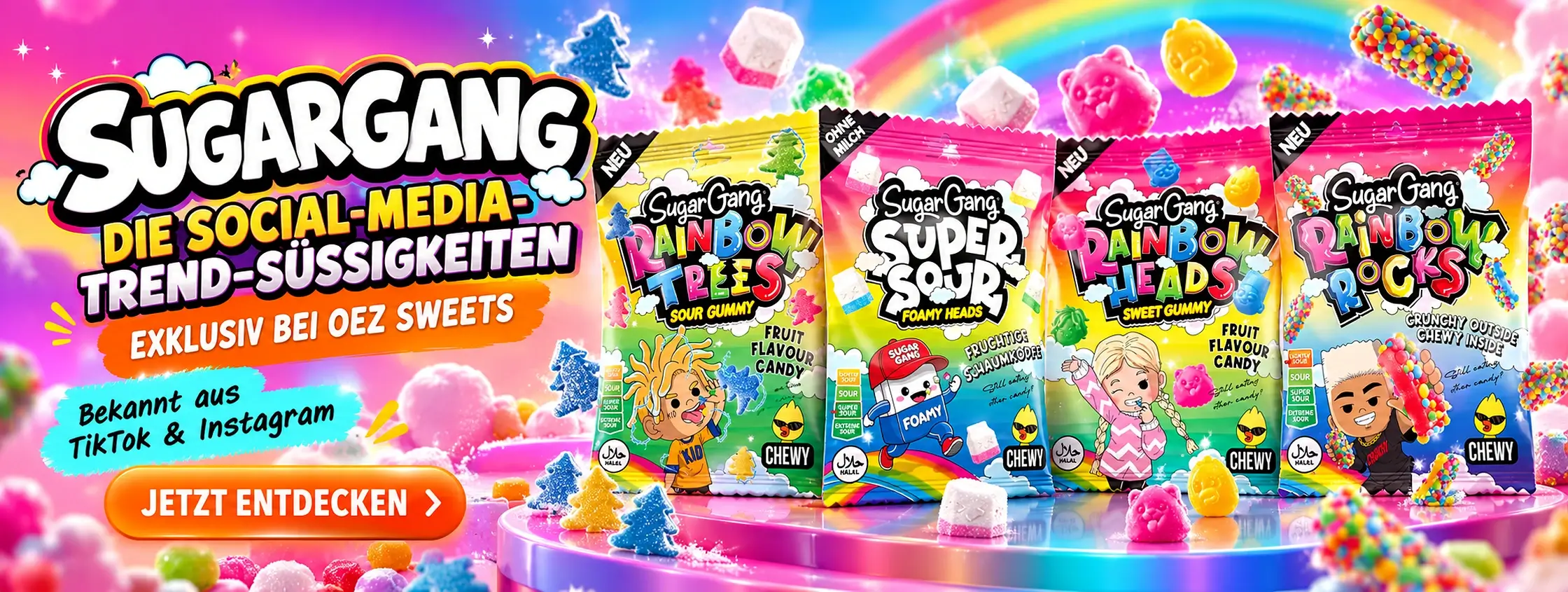 Sugargang Social-Media-Trend-Süßigkeiten – exklusiv bei OEZ Sweets